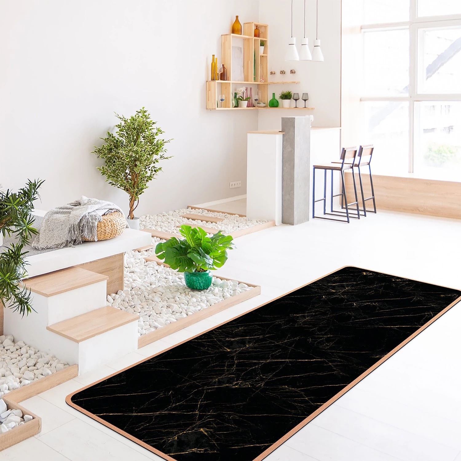 Bilderwelten Tapis de yoga Marbre II - Face supérieure : liège<br>Face inférieure : caoutchouc naturel 4 Bilderwelten Tapis de yoga Marbre II - Face supérieure : liège<br>Face inférieure : caoutchouc naturel – Image 2