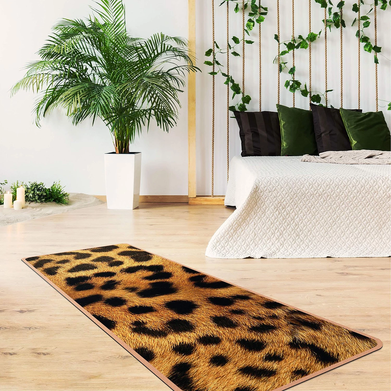 Bilderwelten Tapis de yoga Serval - Face supérieure : liège<br>Face inférieure : caoutchouc naturel 4 Bilderwelten Tapis de yoga Serval - Face supérieure : liège<br>Face inférieure : caoutchouc naturel – Image 2