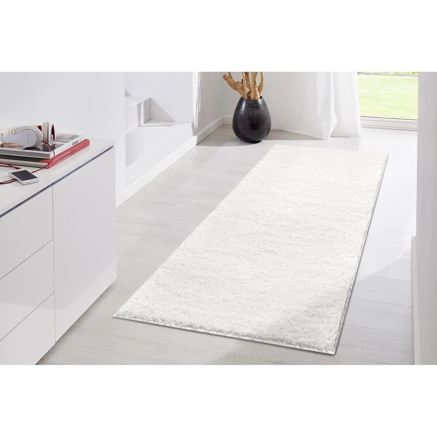Freundin Home Collection Tapis de couloir épais Amelie - Polypropylène - Blanc - 80 x 200 cm 4 Freundin Home Collection Tapis de couloir épais Amelie - Polypropylène - Blanc - 80 x 200 cm – Image 2