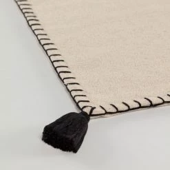 Top Square Tapis Anahi - Coton - Beige -Tapis Soldes Boutique 1000351643 220609 030 DETAILS P000000001000351643