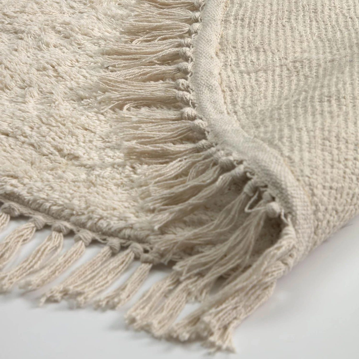 Top Square Tapis Orwen - Coton - Beige 5 Top Square Tapis Orwen - Coton - Beige – Image 3