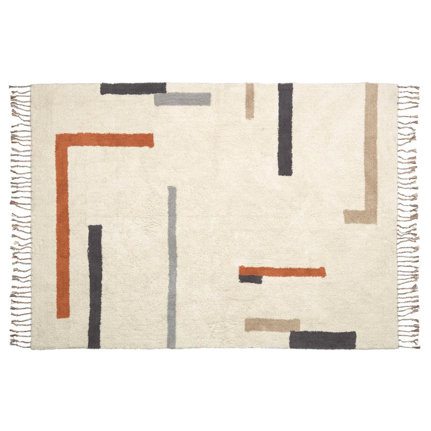 Top Square Tapis Bahiia - Coton / Polyester - Beige 3 Top Square Tapis Bahiia - Coton / Polyester - Beige