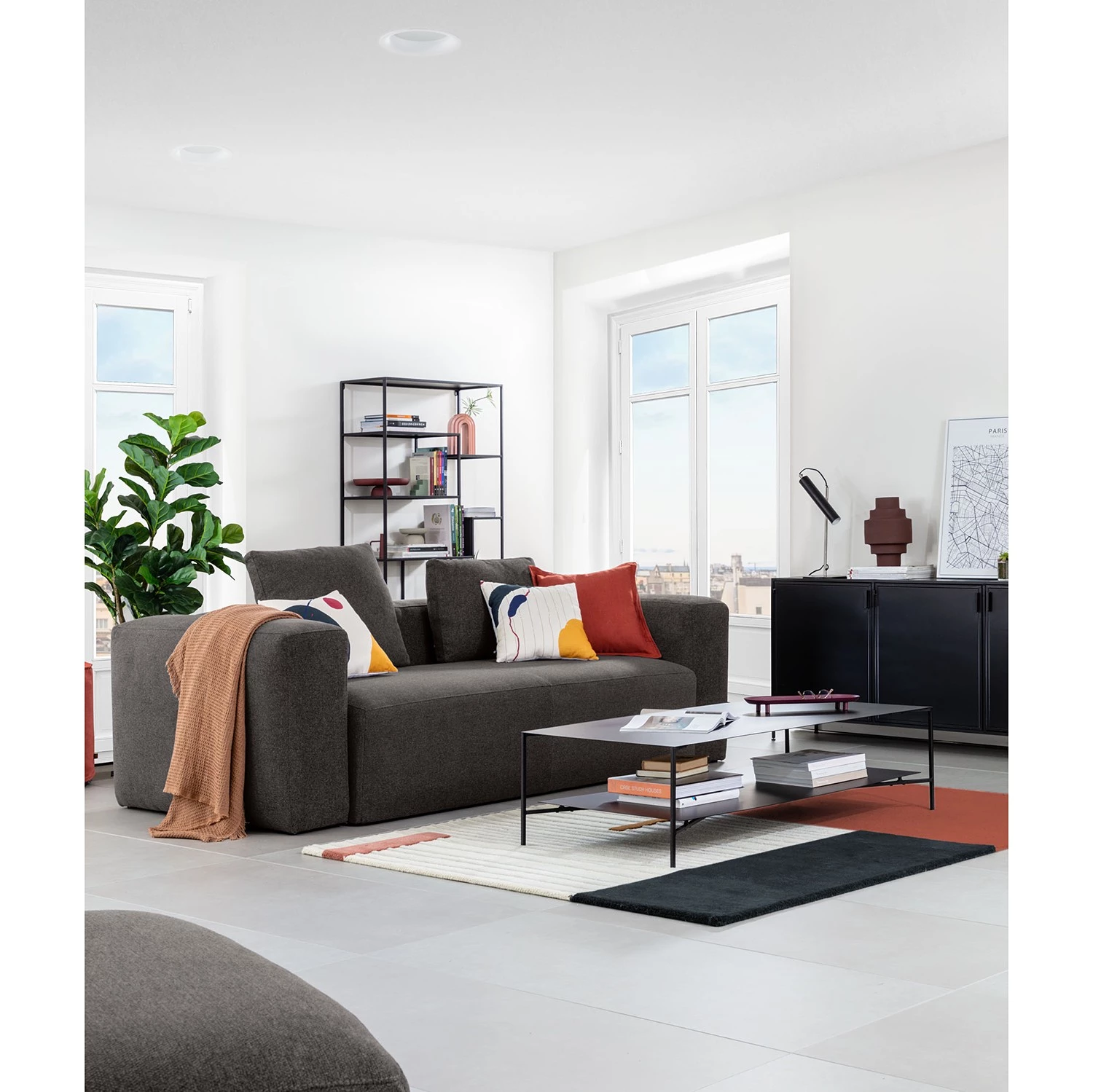 Top Square Tapis en laine Bahiti - Laine - Multicolore 6 Top Square Tapis en laine Bahiti - Laine - Multicolore – Image 4