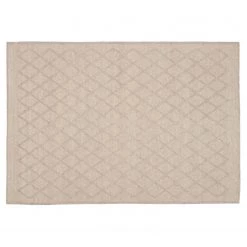 Top Square Tapis en laine Sybil I - Laine / Nylon / Coton - Beige