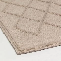 Top Square Tapis en laine Sybil I - Laine / Nylon / Coton - Beige -Tapis Soldes Boutique 1000352228 220609 030 DETAILS P000000001000352228