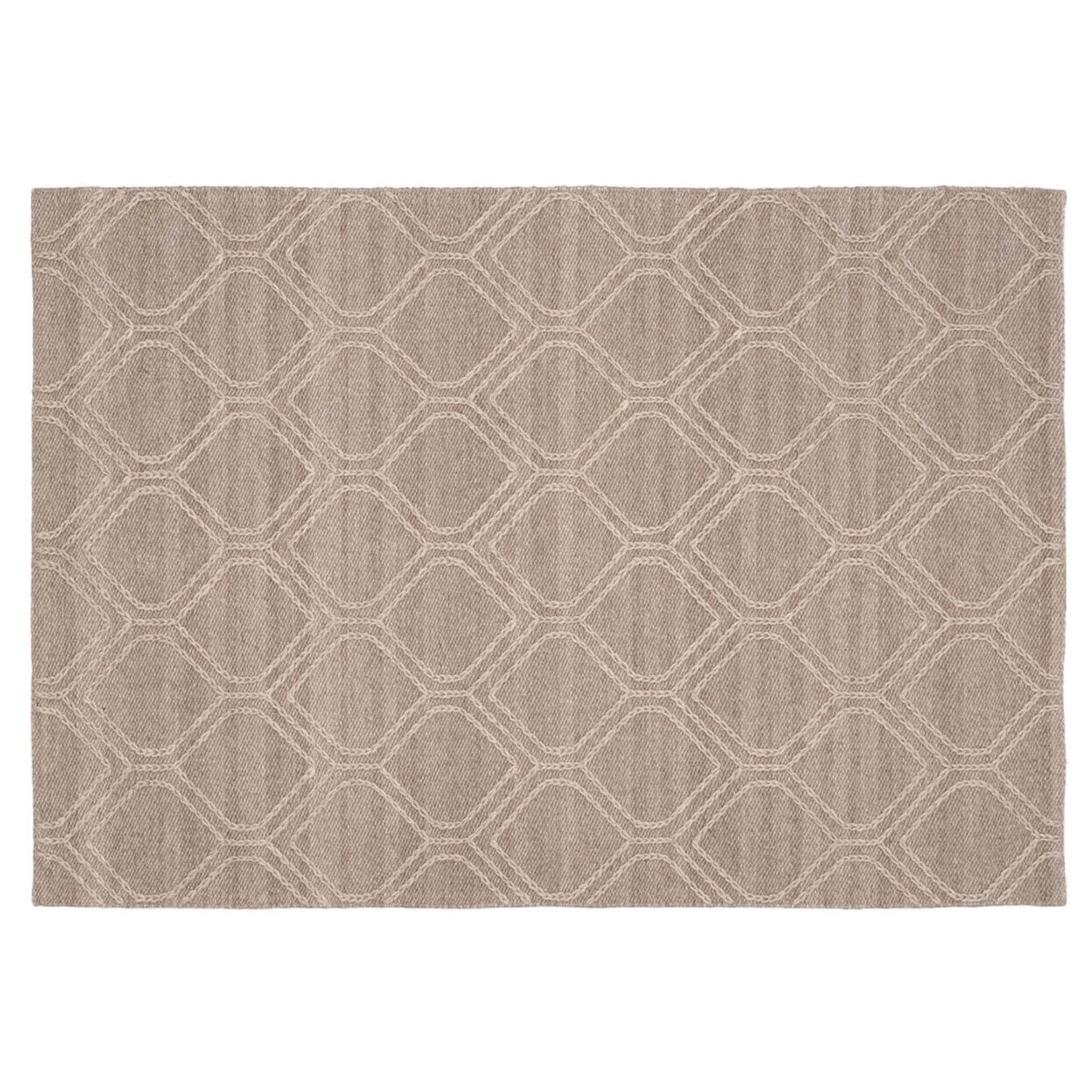 Top Square Tapis en laine Sybil II - Laine / Nylon / Coton - Marron foncé 3 Top Square Tapis en laine Sybil II - Laine / Nylon / Coton - Marron foncé