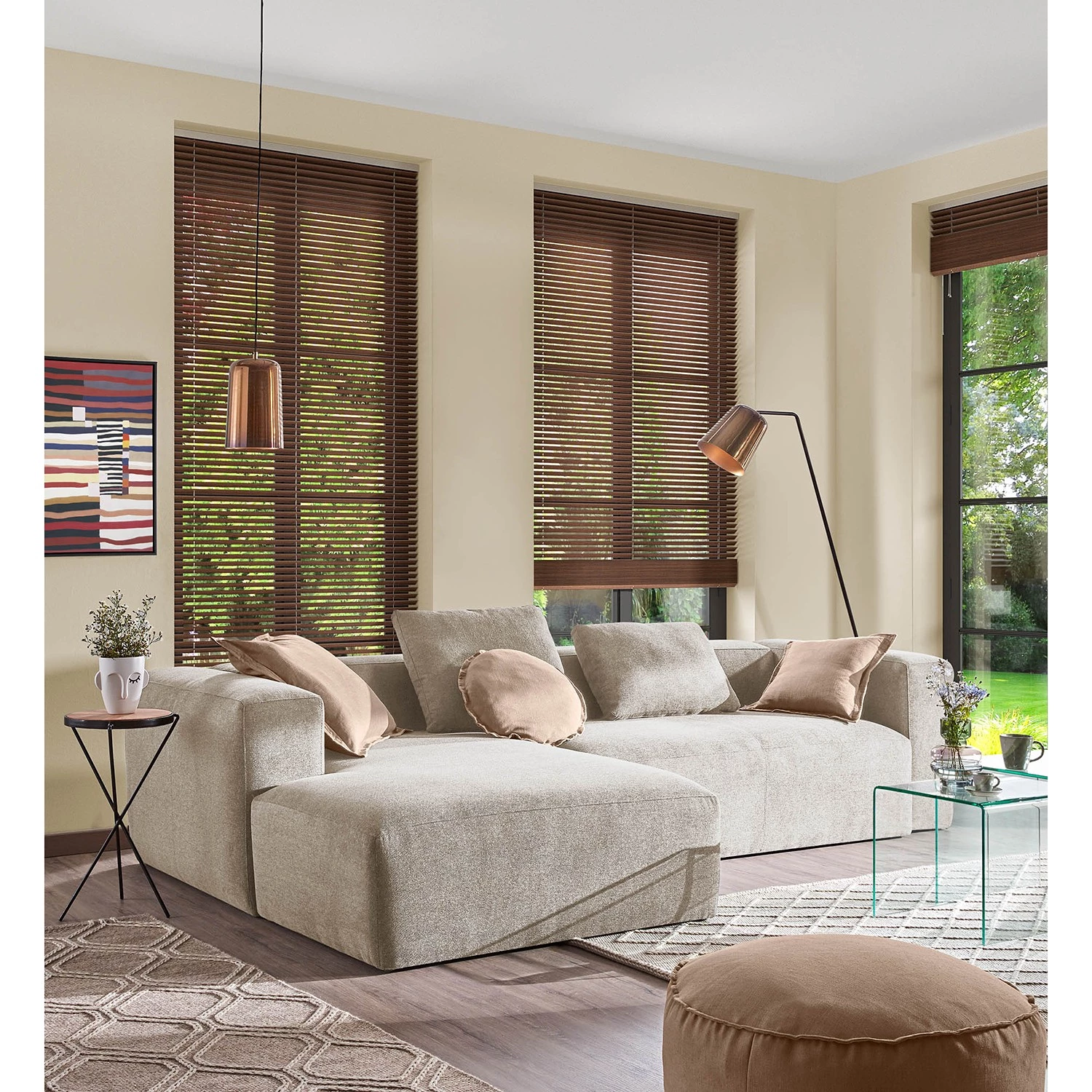 Top Square Tapis en laine Sybil II - Laine / Nylon / Coton - Marron foncé 5 Top Square Tapis en laine Sybil II - Laine / Nylon / Coton - Marron foncé – Image 3