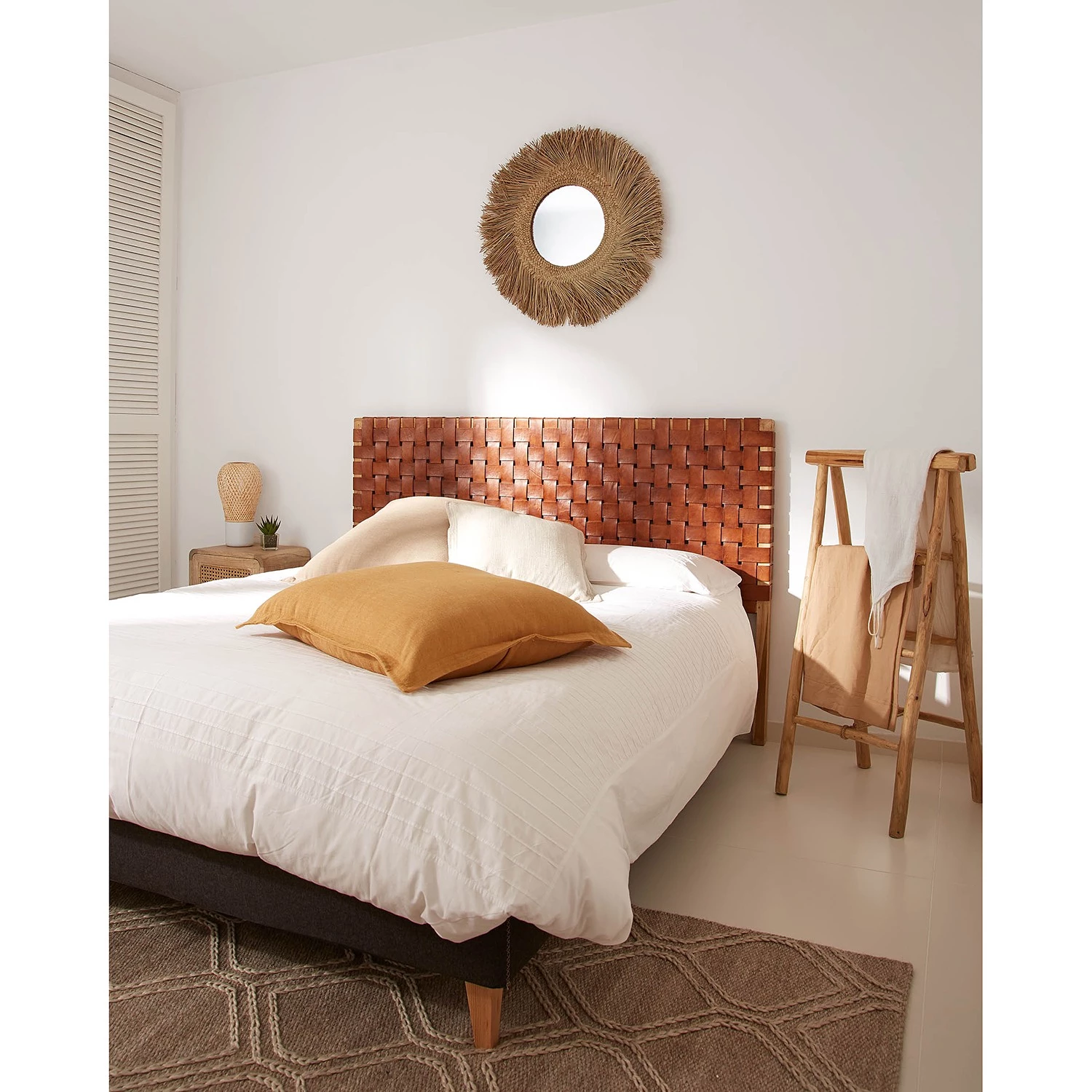 Top Square Tapis en laine Sybil II - Laine / Nylon / Coton - Marron foncé 8 Top Square Tapis en laine Sybil II - Laine / Nylon / Coton - Marron foncé – Image 6