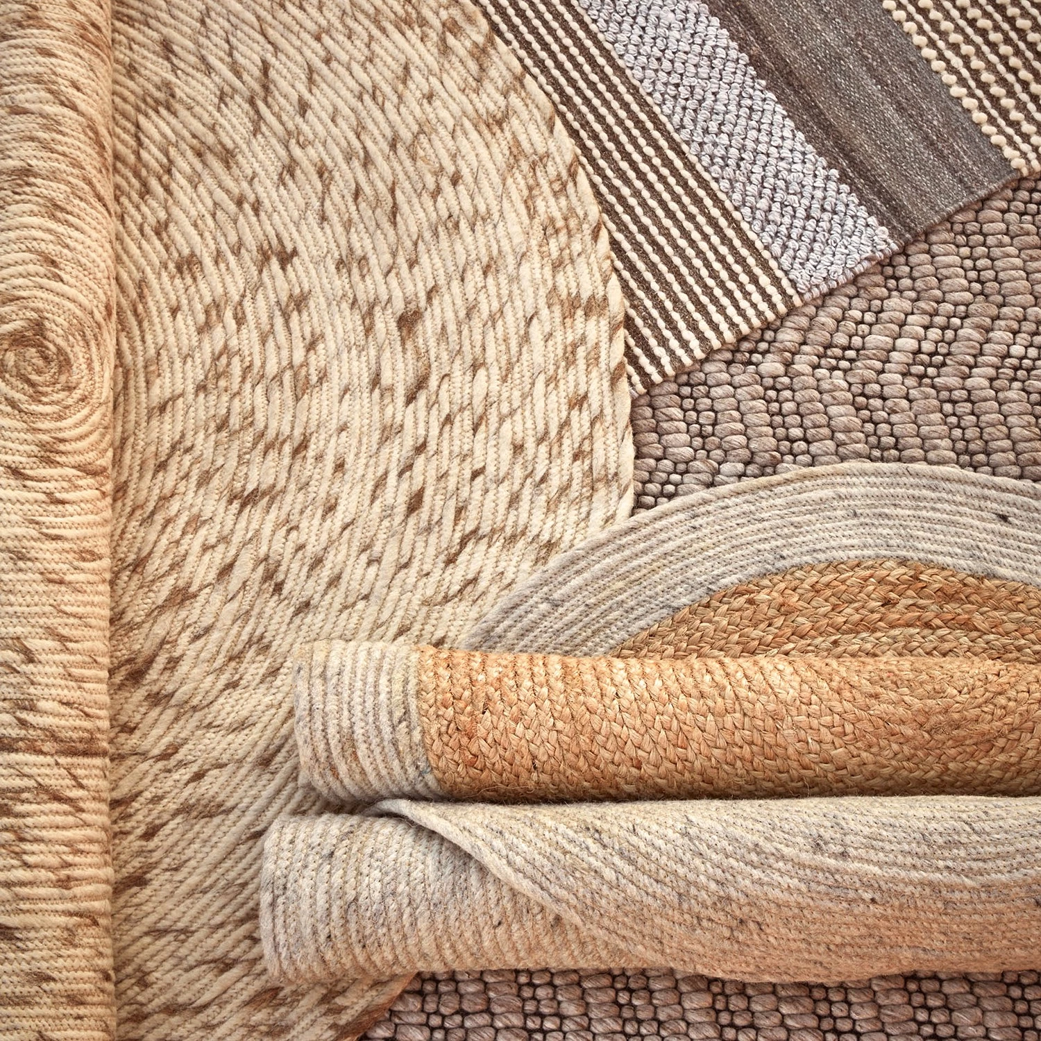 Top Square Tapis en laine Takashi II - Laine - Naturel 9 Top Square Tapis en laine Takashi II - Laine - Naturel – Image 7