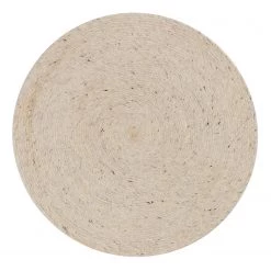Top Square Tapis en laine Takashi - Laine - Naturel - Diamètre : 150 cm