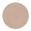Top Square Tapis intérieur / extérieur Rodhe - Téréphtalate de polyéthylène - Beige - Diamètre : 100 cm