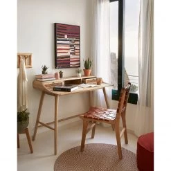 Top Square Tapis intérieur / extérieur Rodhe - Téréphtalate de polyéthylène - Beige - Diamètre : 100 cm -Tapis Soldes Boutique 1000352236 220609 023 MOOD DETAILS P000000001000352236 mood