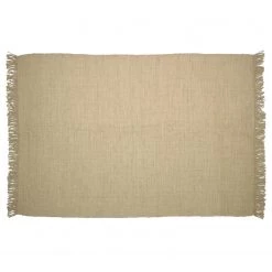 Top Square Tapis en laine Siria - Chanvre / Coton - Beige
