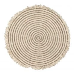 Top Square Tapis Gisel - Jute - Beige / Marron
