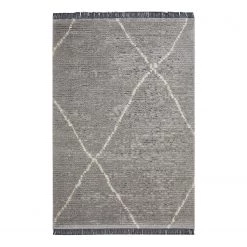 Luxor living Tapis Ovada II - Polyester - Gris lumineux - 120 x 170 cm
