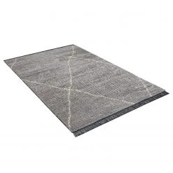Luxor living Tapis Ovada II - Polyester - Gris lumineux - 120 x 170 cm -Tapis Soldes Boutique 1000352906 220622 040 DETAILS P000000001000352906