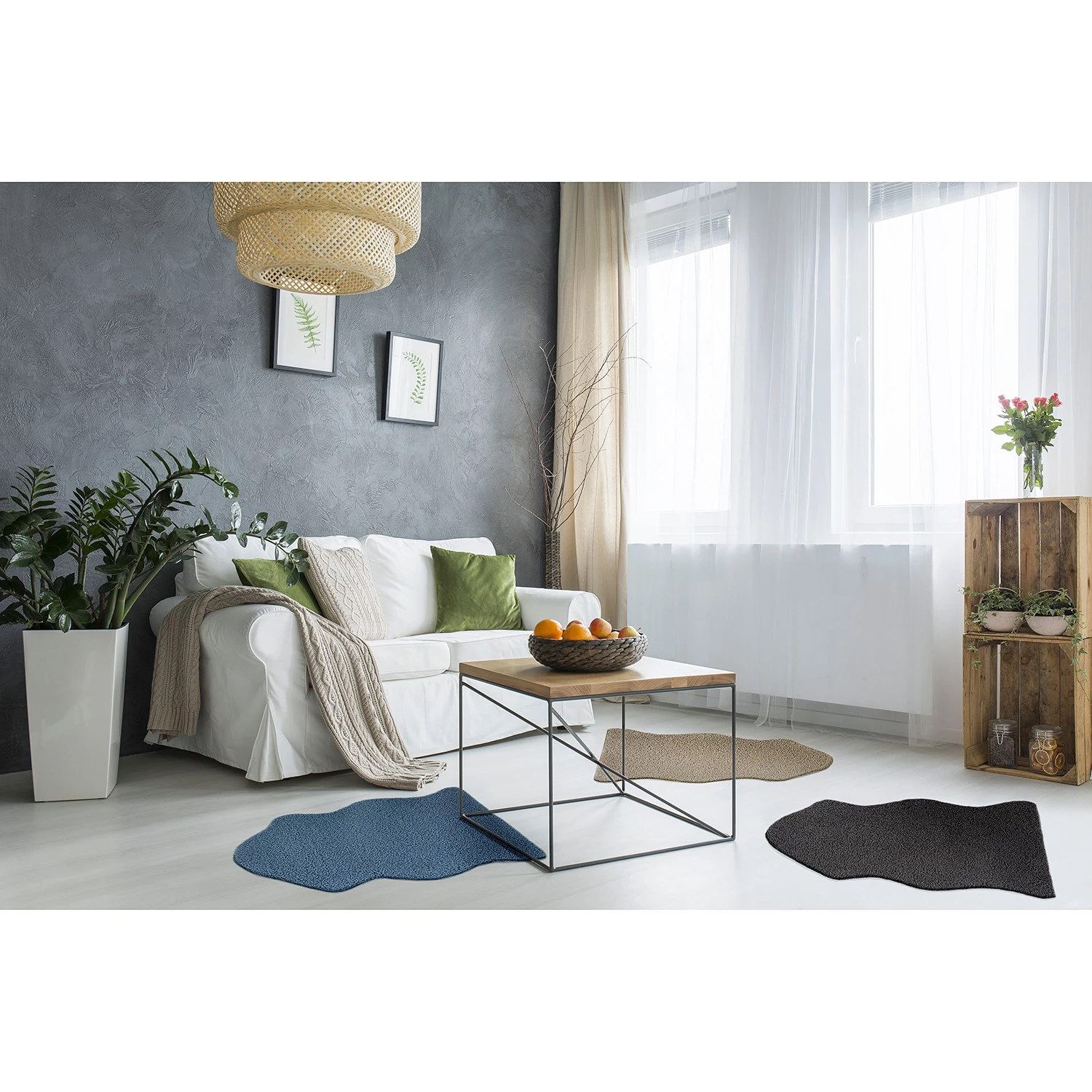 Andiamo Fourrure synthétique Alva - Polyester - Anthracite 4 Andiamo Fourrure synthétique Alva - Polyester - Anthracite – Image 2