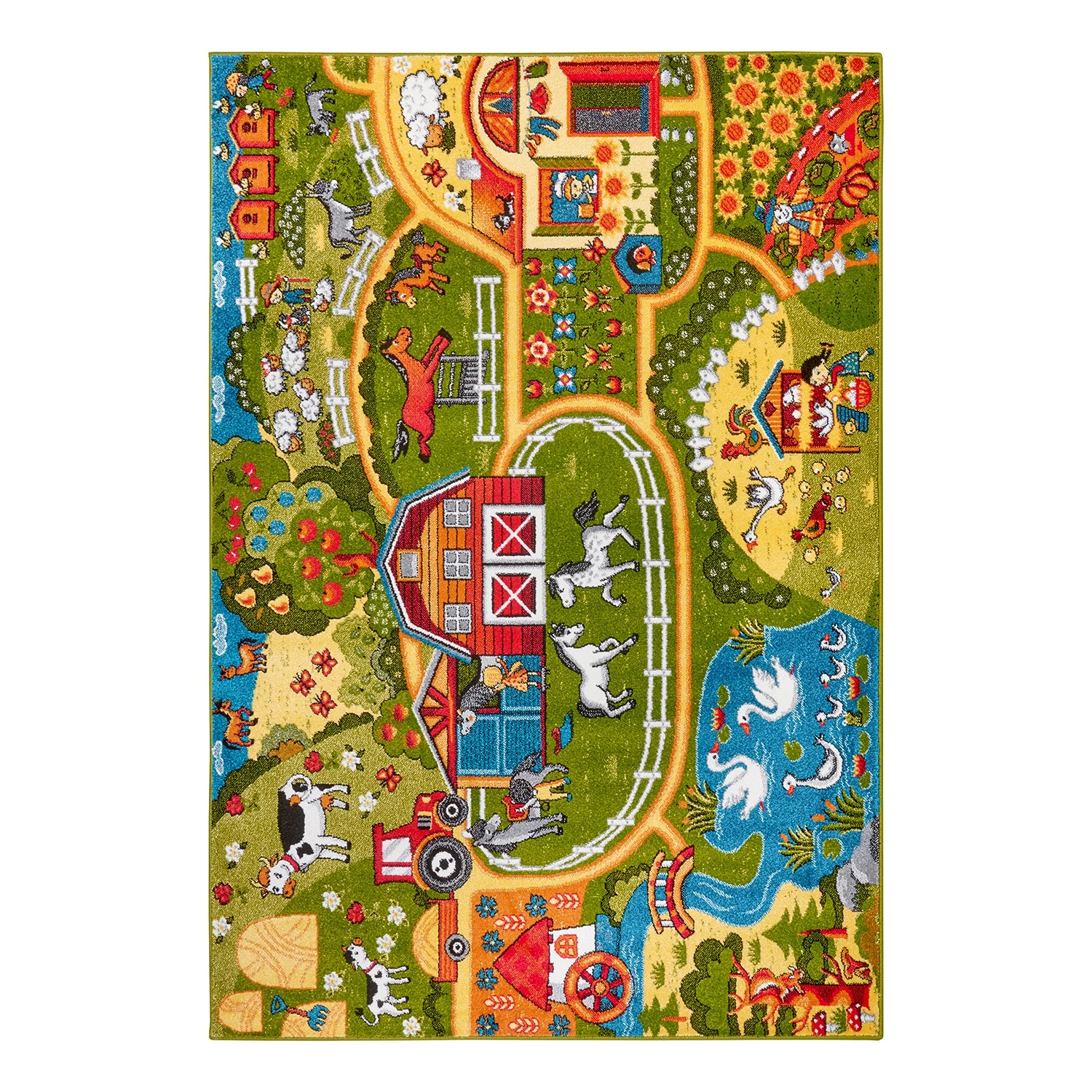 Hanse Home Tapis enfant / couloir Farm Living - Polypropylène thermobouclé -Vert 3 Hanse Home Tapis enfant / couloir Farm Living - Polypropylène thermobouclé -Vert