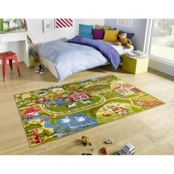 Hanse Home Tapis enfant / couloir Farm Living - Polypropylène thermobouclé -Vert 9 Hanse Home Tapis enfant / couloir Farm Living - Polypropylène thermobouclé -Vert -Tapis Soldes Boutique 1000360926 220726 020 MOOD DETAILS P000000001000360926 mood