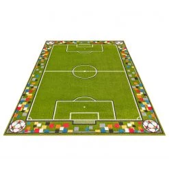 Hanse Home Tapis enfant / couloir Soccer Pitch - Polypropylène thermobouclé - Vert / Blanc -Tapis Soldes Boutique 1000360927 220726 030 DETAILS P000000001000360927