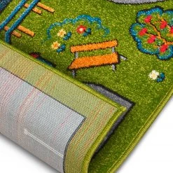 Hanse Home Tapis enfant Urban Street - Polypropylène thermobouclé -Vert - 200 x 290 cm -Tapis Soldes Boutique 1000360934 220726 040 DETAILS P000000001000360934