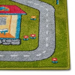 Hanse Home Tapis enfant Urban Street - Polypropylène thermobouclé -Vert - 200 x 290 cm -Tapis Soldes Boutique 1000360934 220726 050 DETAILS P000000001000360934