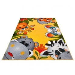Hanse Home Tapis enfant / couloir Jungle Crew - Polypropylène thermobouclé - Vert / Jaune -Tapis Soldes Boutique 1000360940 220726 030 DETAILS P000000001000360940