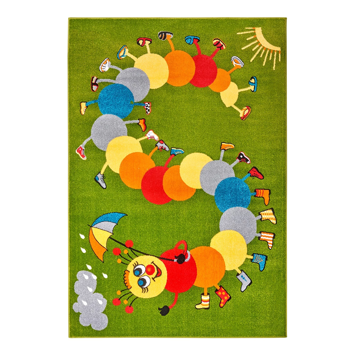 Hanse Home Tapis enfant Weather Bug - Polypropylène thermobouclé -Vert - 160 x 230 cm 3 Hanse Home Tapis enfant Weather Bug - Polypropylène thermobouclé -Vert - 160 x 230 cm
