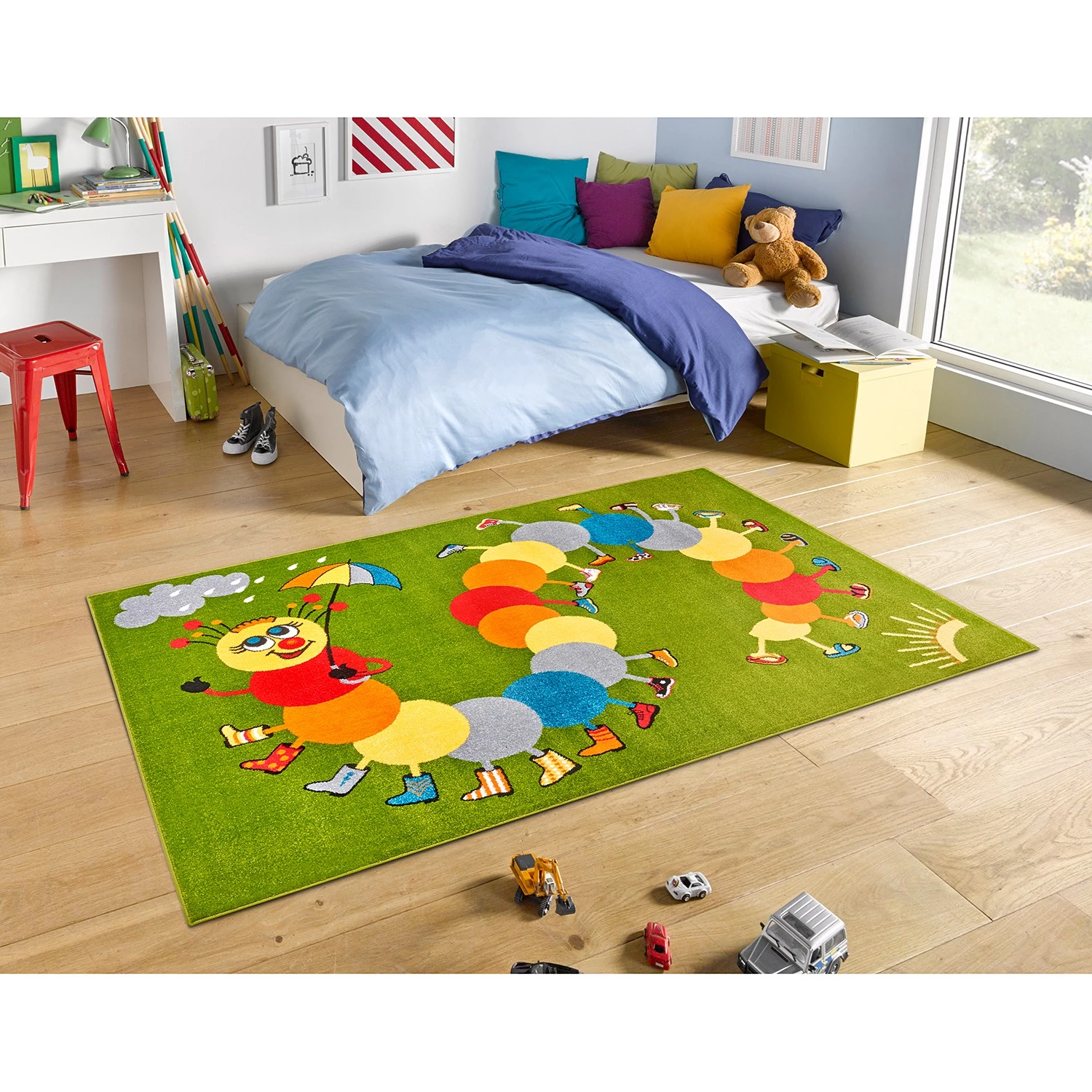 Hanse Home Tapis enfant Weather Bug - Polypropylène thermobouclé -Vert - 160 x 230 cm 4 Hanse Home Tapis enfant Weather Bug - Polypropylène thermobouclé -Vert - 160 x 230 cm – Image 2