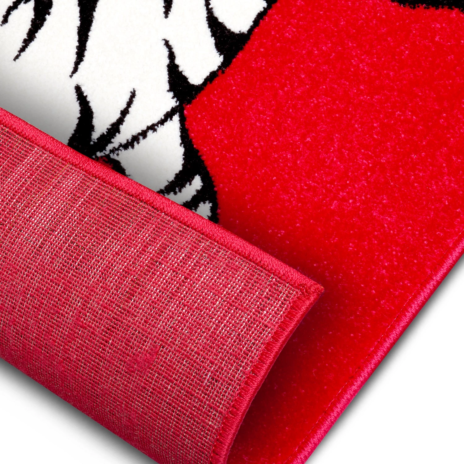 Hanse Home Tapis enfant / couloir Jungle Jump - Polypropylène thermobouclé - Rouge / Gris 6 Hanse Home Tapis enfant / couloir Jungle Jump - Polypropylène thermobouclé - Rouge / Gris – Image 4