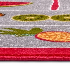 Hanse Home Tapis enfant Jungle Jump - Polypropylène thermobouclé - Rouge / Gris - 120 x 170 cm -Tapis Soldes Boutique 1000360980 220726 060 DETAILS P000000001000360980