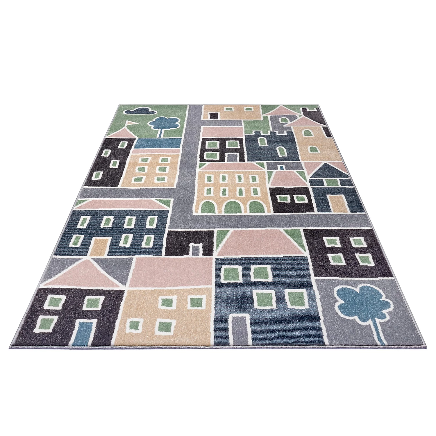 Hanse Home Tapis enfant Lovely City - Polypropylène thermobouclé - Multicolore - 120 x 170 cm 5 Hanse Home Tapis enfant Lovely City - Polypropylène thermobouclé - Multicolore - 120 x 170 cm – Image 3