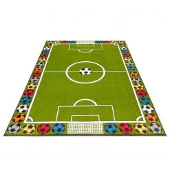 Hanse Home Tapis enfant / couloir Football Stadium - Polypropylène thermobouclé -Vert -Tapis Soldes Boutique 1000361012 220726 030 DETAILS P000000001000361012