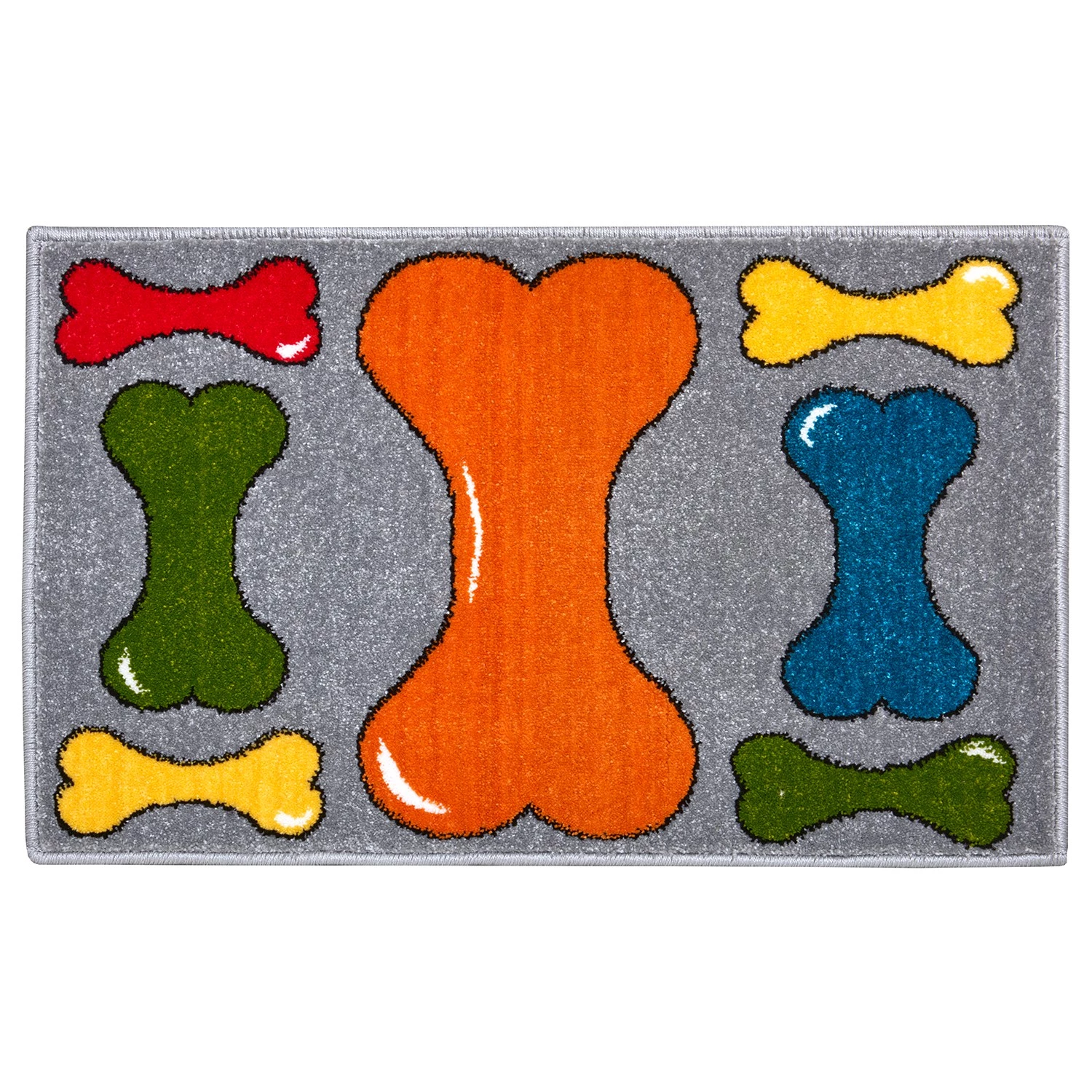 Hanse Home Tapis pour chien Bright Bones - Polypropylène thermobouclé - Gris 3 Hanse Home Tapis pour chien Bright Bones - Polypropylène thermobouclé - Gris