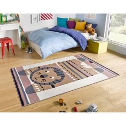 Hanse Home Tapis enfant Lion Lev - Polypropylène thermobouclé - Multicolore - 120 x 170 cm -Tapis Soldes Boutique 1000361035 220726 020 MOOD DETAILS P000000001000361035 mood