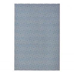 Northrugs Tapis intérieur/extérieur Karo - Bleu ciel - 80 x 150 cm
