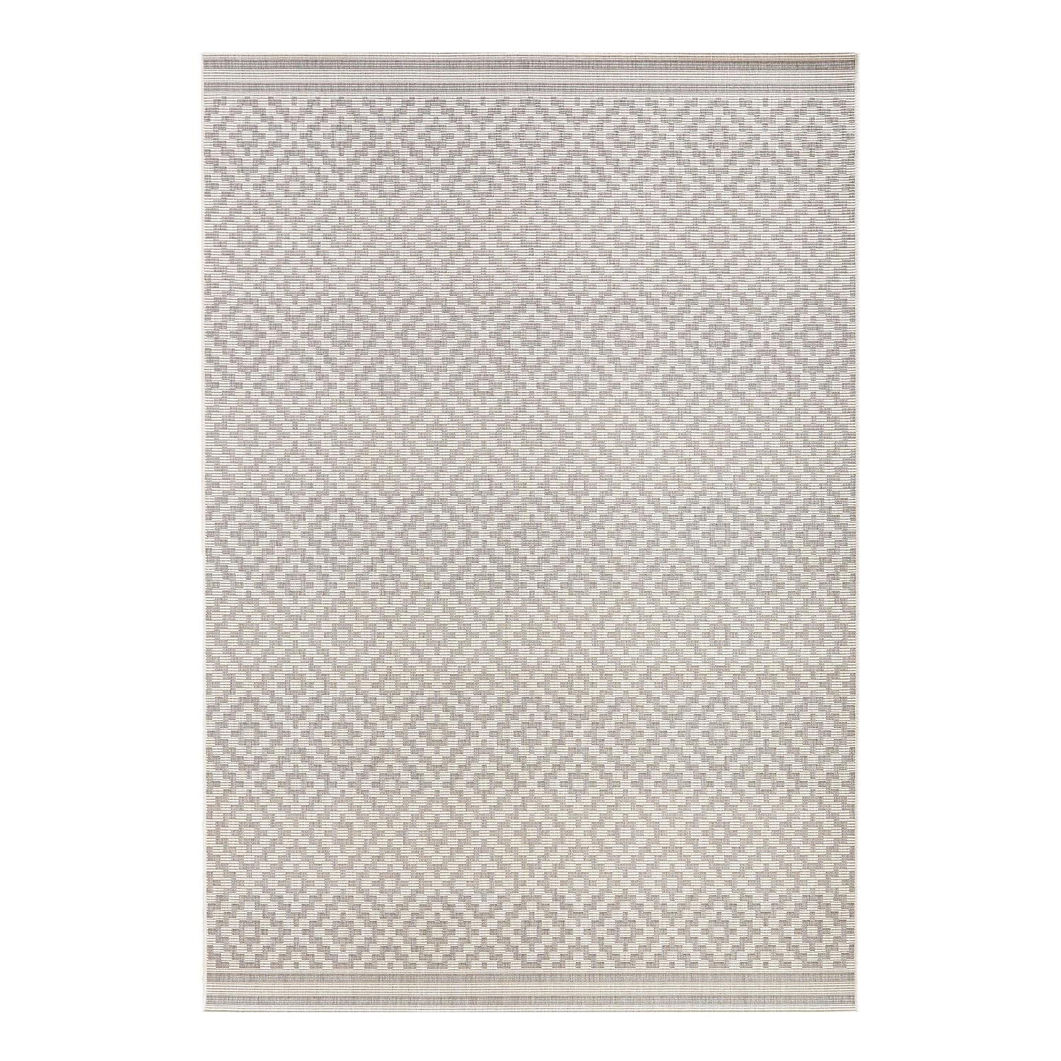 Northrugs Tapis intérieur/extérieur Raute - Blanc gris - 80 x 150 cm 3 Northrugs Tapis intérieur/extérieur Raute - Blanc gris - 80 x 150 cm