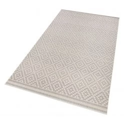 Northrugs Tapis intérieur/extérieur Raute - Blanc gris - 80 x 150 cm 11 Northrugs Tapis intérieur/extérieur Raute - Blanc gris - 80 x 150 cm -Tapis Soldes Boutique in outdoor teppich raute kunstfaser grau weiss 80 x 150 cm 4445640