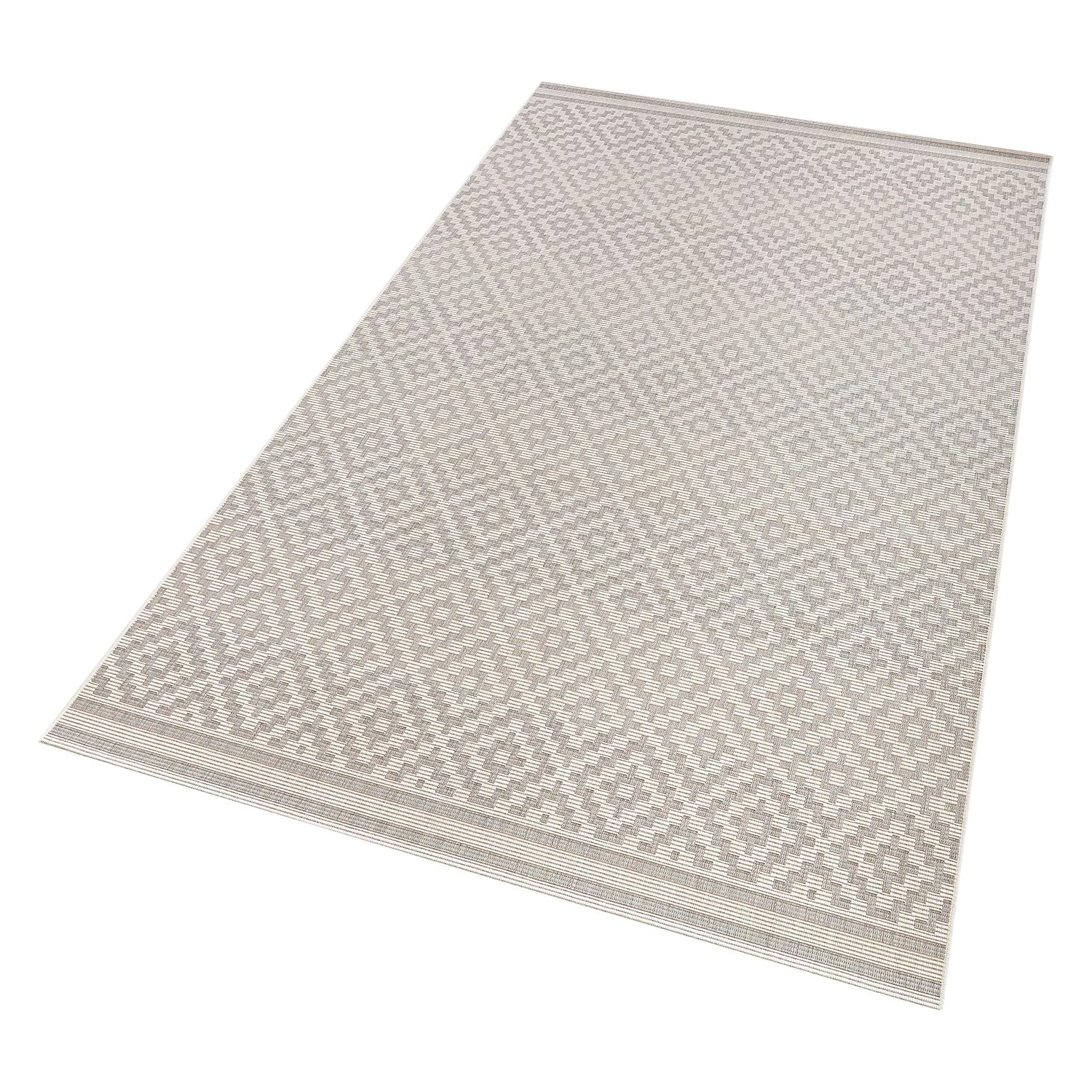 Northrugs Tapis intérieur/extérieur Raute - Blanc gris - 80 x 150 cm 6 Northrugs Tapis intérieur/extérieur Raute - Blanc gris - 80 x 150 cm – Image 4