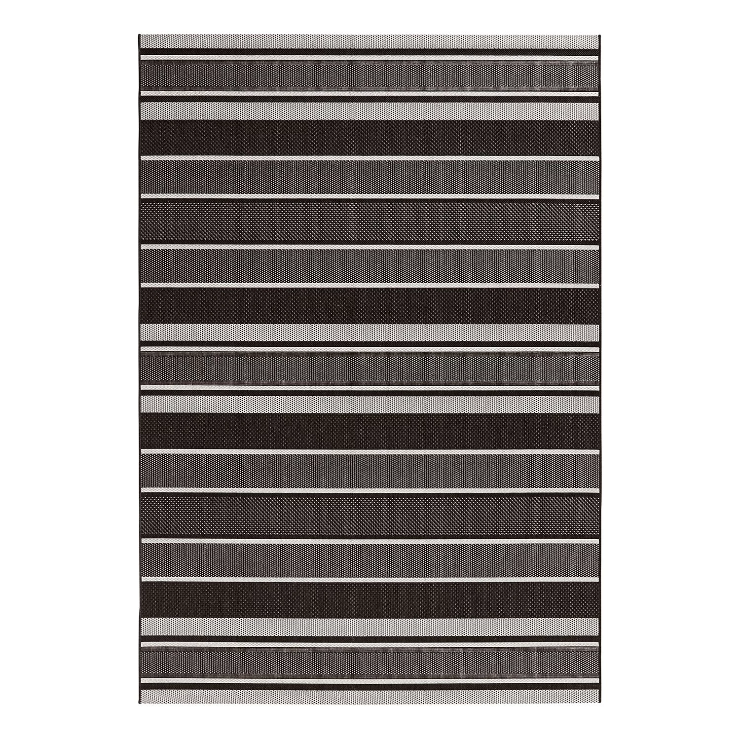 Northrugs Tapis intérieur/extérieur Strap - Noir / Gris - 200 x 290 cm 3 Northrugs Tapis intérieur/extérieur Strap - Noir / Gris - 200 x 290 cm