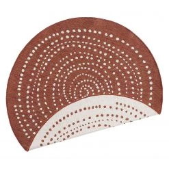 Northrugs Tapis intérieur/extérieur Bali - Rouge brique - Ø 200 cm -Tapis Soldes Boutique in outdoorteppich bali kunstfaser orange cremeweiss 140 cm 4812656