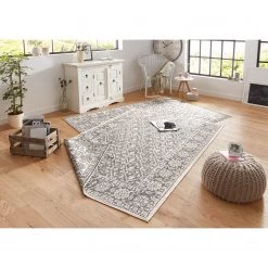 Northrugs Tapis intérieur / extérieur Curacao - Gris - 200 x 290 cm -Tapis Soldes Boutique in outdoorteppich curacao kunstfaser grau creme 160 x 230 cm 4812260
