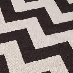 Eva Padberg Collection Tapis intérieur / extérieur Essenza - Noir / Crème - 140 x 200 cm -Tapis Soldes Boutique in outdoorteppich essenza kunstfaser schwarz creme 140 x 200 cm 4311092