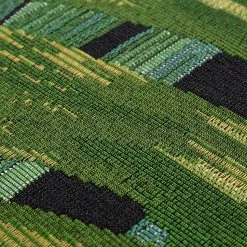 Luxor living Tapis intérieur/extérieur Kubana - Fibres synthétiques - Vert / Noir - 160 x 230 cm -Tapis Soldes Boutique in outdoorteppich kubana kunstfaser gruen schwarz 123 x 150 cm 5070440