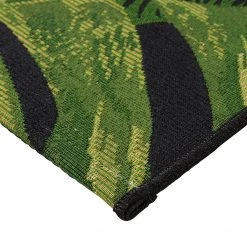 Luxor living Tapis intérieur/extérieur Kubana - Fibres synthétiques - Vert / Noir - 160 x 230 cm -Tapis Soldes Boutique in outdoorteppich kubana kunstfaser gruen schwarz 123 x 150 cm 5070448