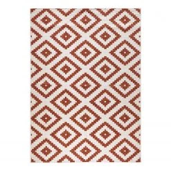 Northrugs Tapis intérieur/extérieur Luqa - Marron chevreuil - 200 x 290 cm