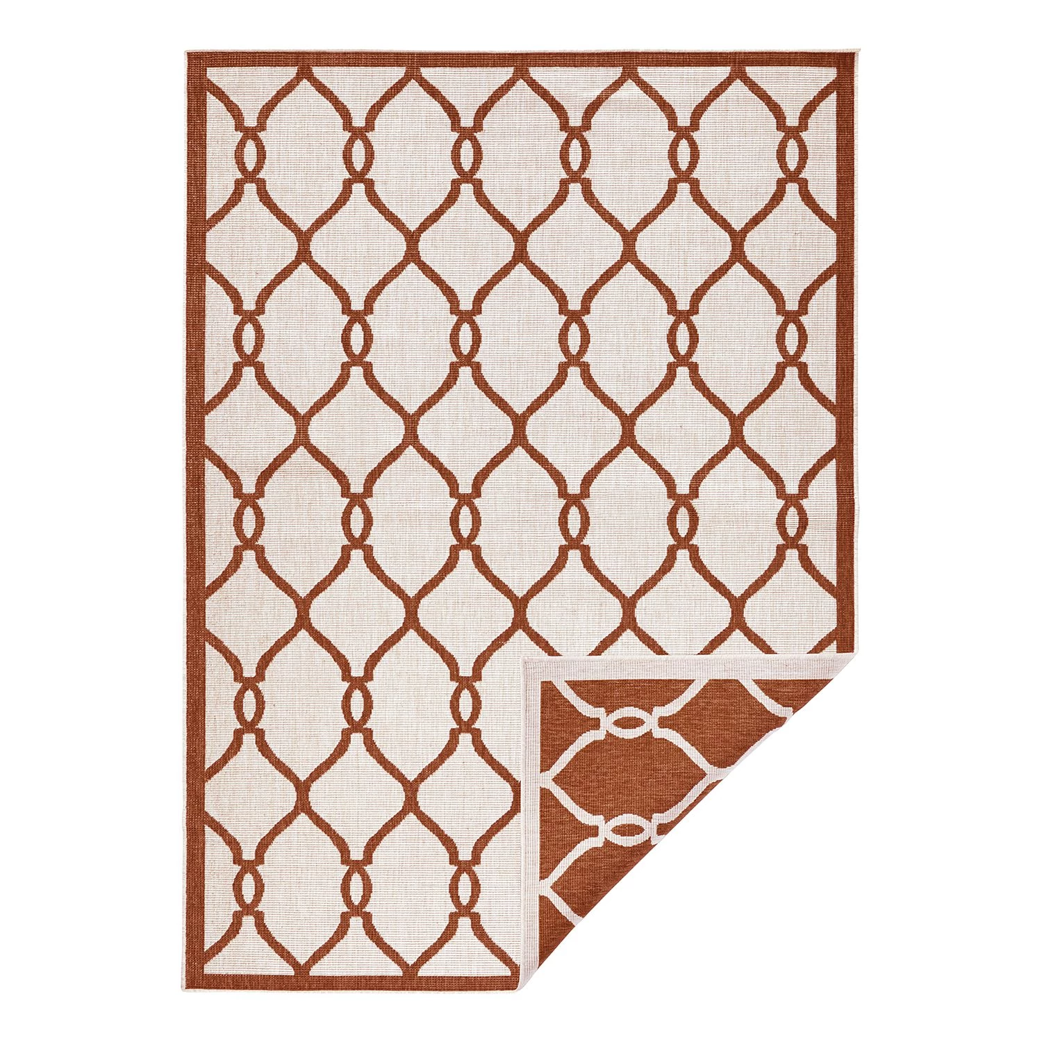 Northrugs Tapis intérieur/extérieur Rimini - Rouge brique - 200 x 290 cm 6 Northrugs Tapis intérieur/extérieur Rimini - Rouge brique - 200 x 290 cm – Image 4