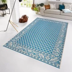 Northrugs Tapis d'intérieur et d'extérieur Royal - Bleu - 115 x 165 cm -Tapis Soldes Boutique in outdoorteppich royal kunstfaser blau 115 x 165 cm 4067200