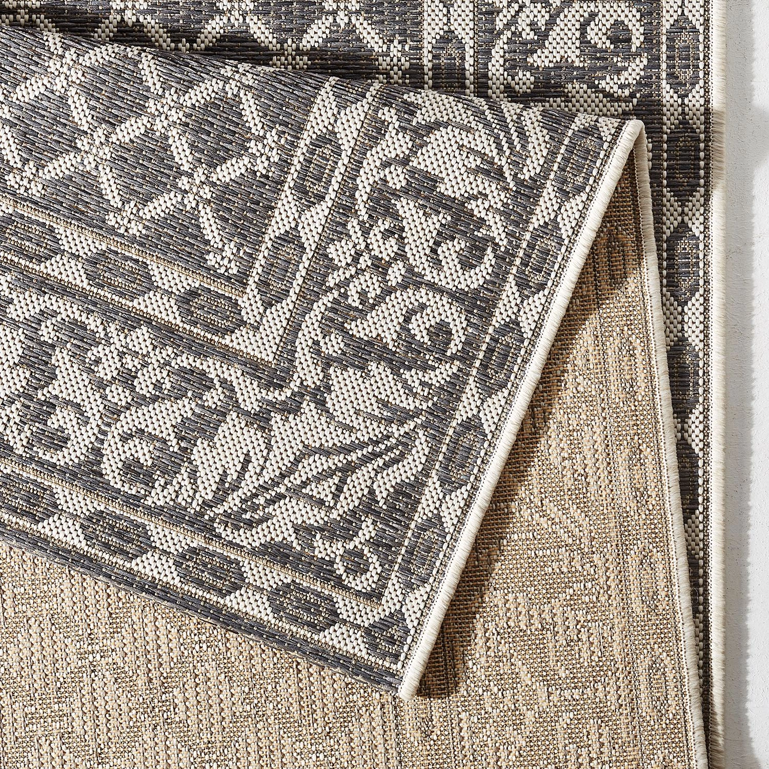 Northrugs Tapis d'intérieur et d'extérieur Royal - Gris - 115 x 165 cm 7 Northrugs Tapis d'intérieur et d'extérieur Royal - Gris - 115 x 165 cm – Image 5