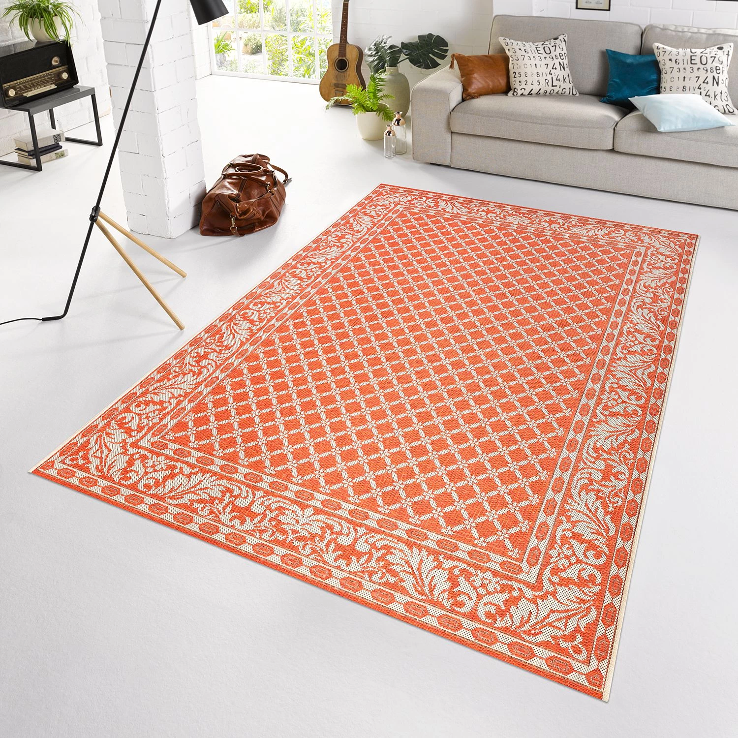 Northrugs Tapis d'intérieur et d'extérieur Royal - Terre cuite - 160 x 230 cm 6 Northrugs Tapis d'intérieur et d'extérieur Royal - Terre cuite - 160 x 230 cm – Image 4